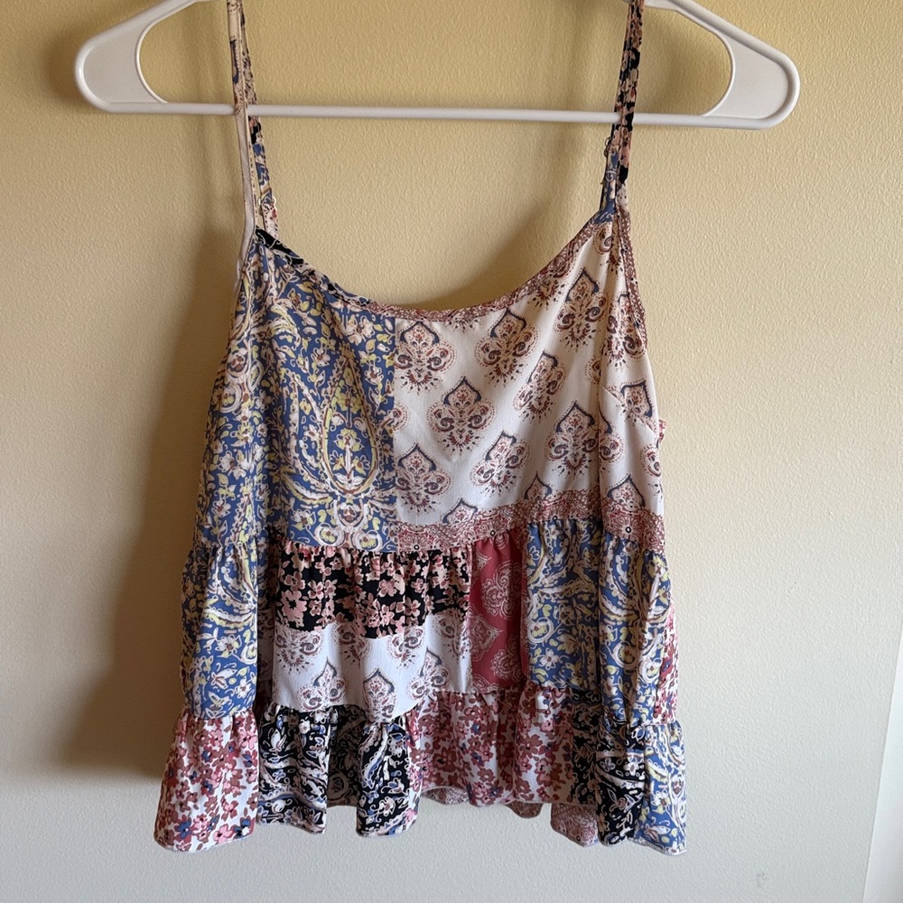 Altar'd State Floral Patchwork Camisole